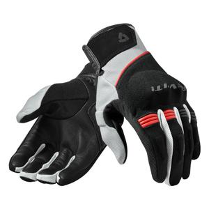 Revit Mosca črno-bele-rdeče motoristične rokavice - razprodaja výprodej