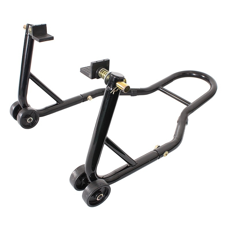 Stojalo za motorno kolo R-TOOL - zadnje s kolesi - II. kakovost