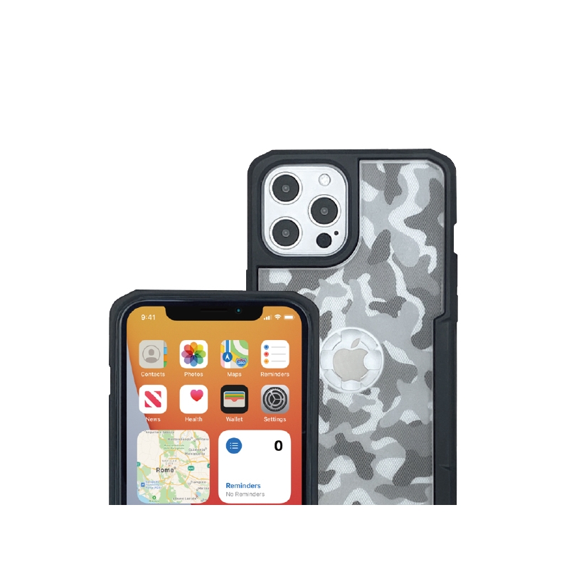 Ovitek za telefon z držalom CUBE X-Guard za Apple iPhone 12/12 Pro Max camo razprodaja