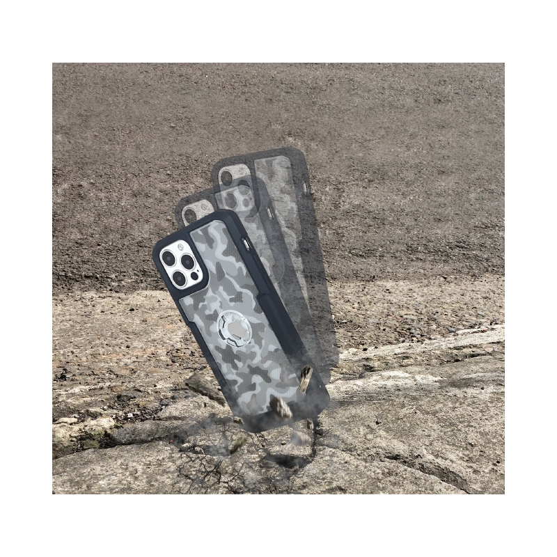 Ovitek za telefon z držalom CUBE X-Guard za Apple iPhone 12/12 Pro Max camo razprodaja