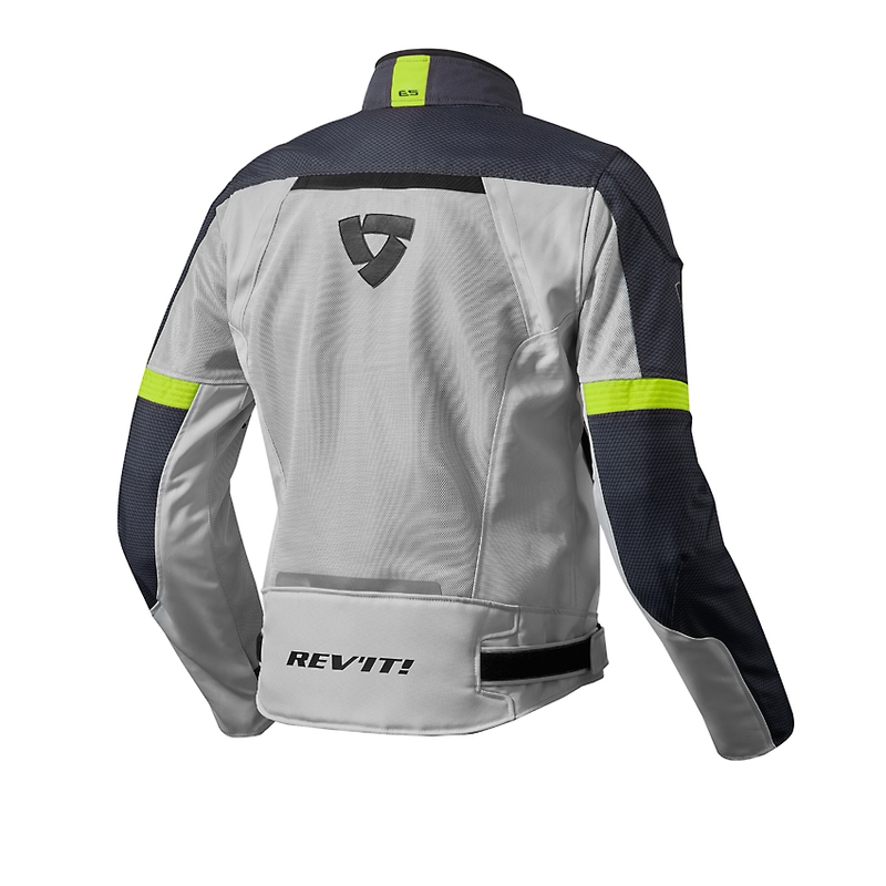 Moto jakna Revit Airwave 2 silver-fluo rumena - razprodaja