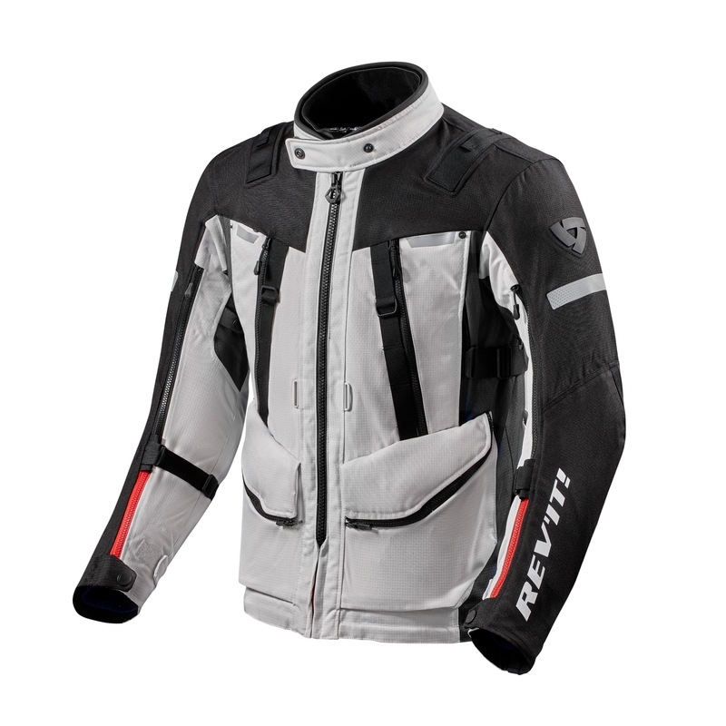 Motoristična jakna Revit Sand 4 H2O silver-black razprodaja