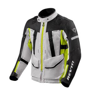 Motoristična jakna Revit Sand 4 H2O silver-fluo yellow razprodaja
