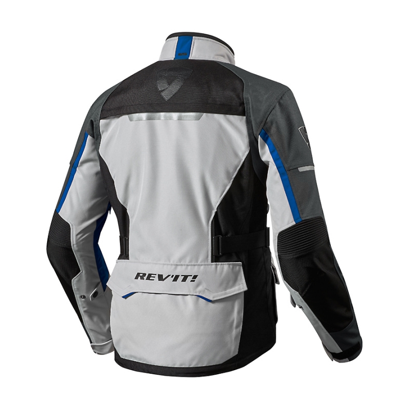 Moto jakna Revit Outback 2 srebrno-modra razprodaja