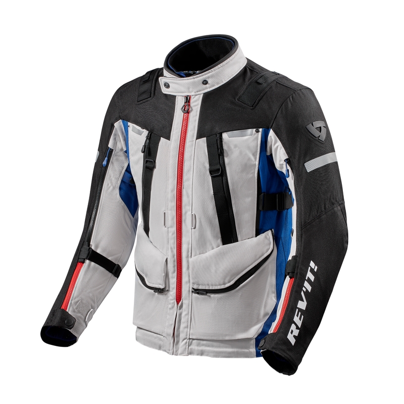 Motoristična jakna Revit Sand 4 H2O silver-blue razprodaja