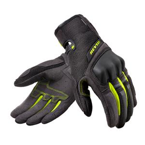 Ženske motoristične rokavice Revit Volcano Black-Fluo Yellow výprodej