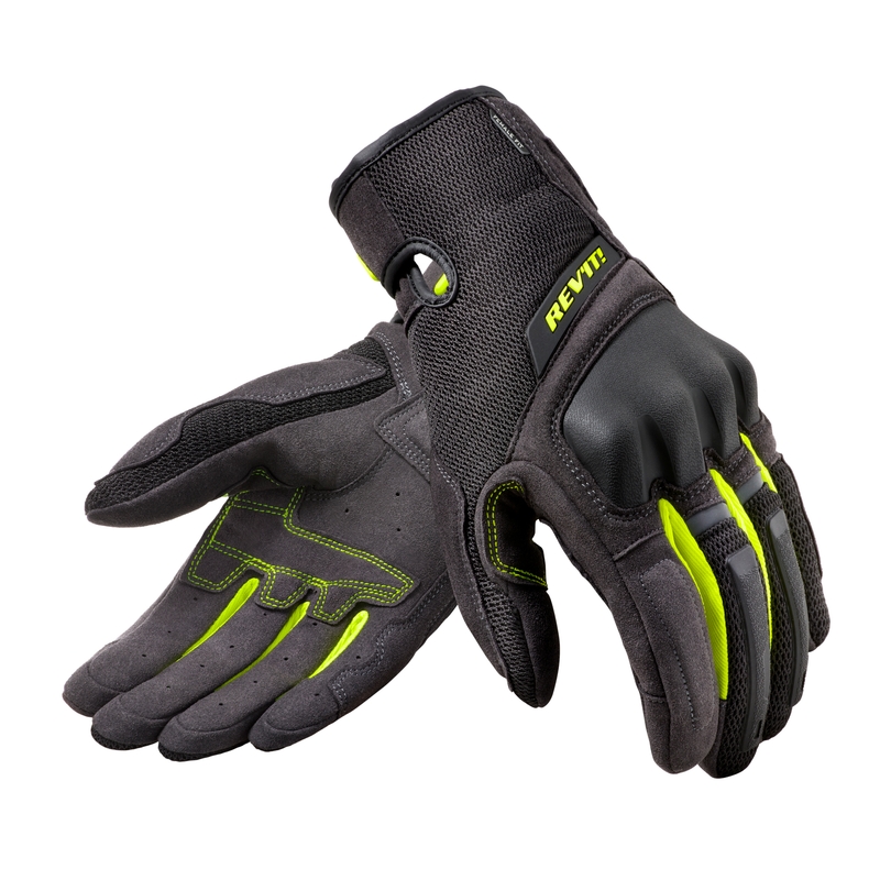 Ženske motoristične rokavice Revit Volcano Black-Fluo Yellow razprodaja