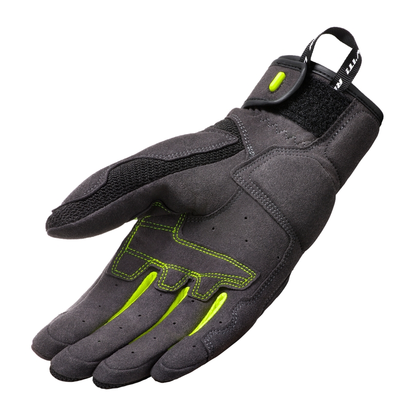 Ženske motoristične rokavice Revit Volcano Black-Fluo Yellow razprodaja