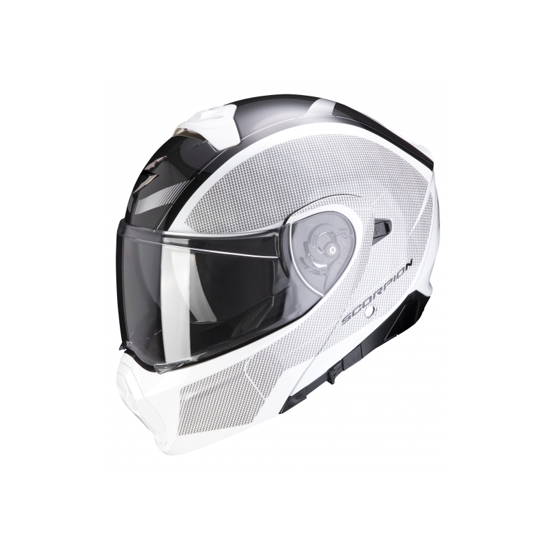 Obračalna čelada Scorpion EXO-930 Cielo pearl belo-črna