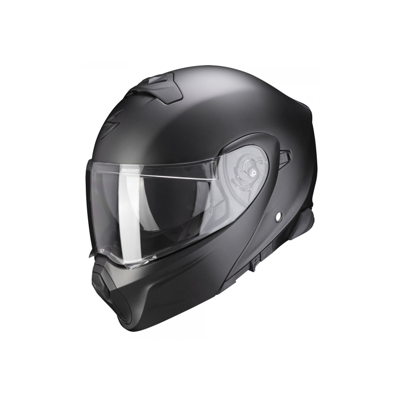 Obračalna čelada Scorpion EXO-930 Smart Solid pearl black mat