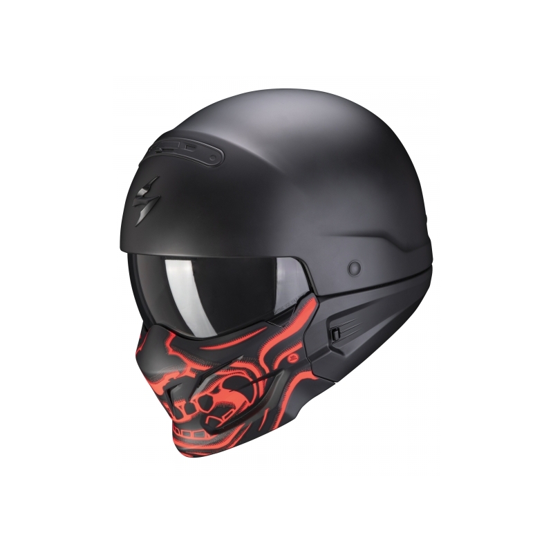 Čelada Scorpion EXO-COMBAT EVO Samurai črno-rdeča