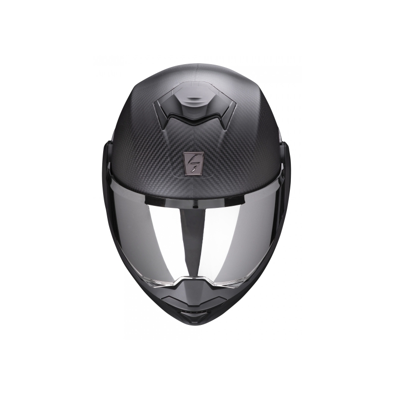 Scorpion EXO-TECH Carbon črna mat prevračalna čelada