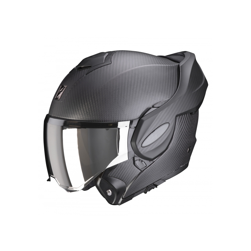 Scorpion EXO-TECH Carbon črna mat prevračalna čelada