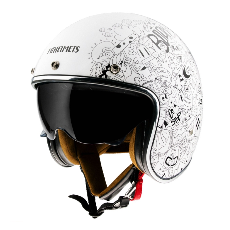 MT LeMans 2 SV Extreme White Odprta motoristična čelada razprodaja