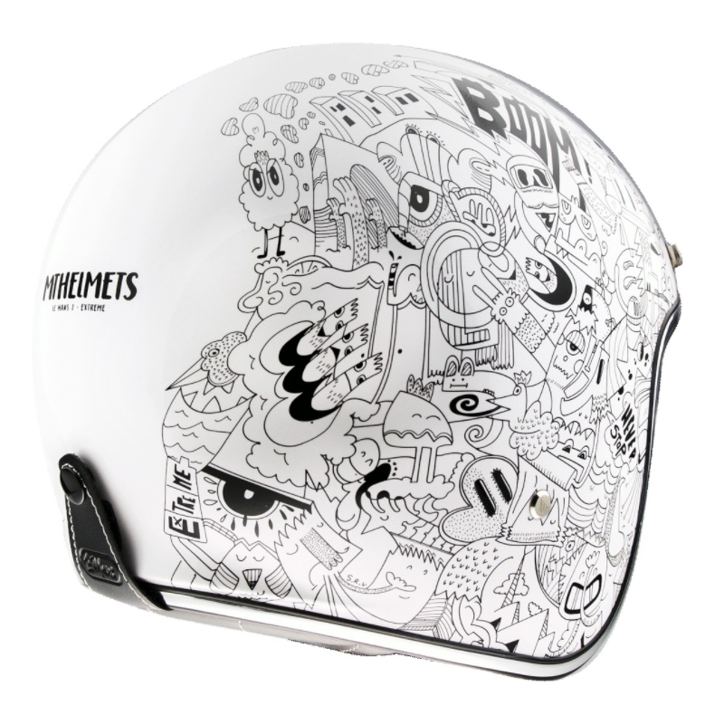 MT LeMans 2 SV Extreme White Odprta motoristična čelada razprodaja