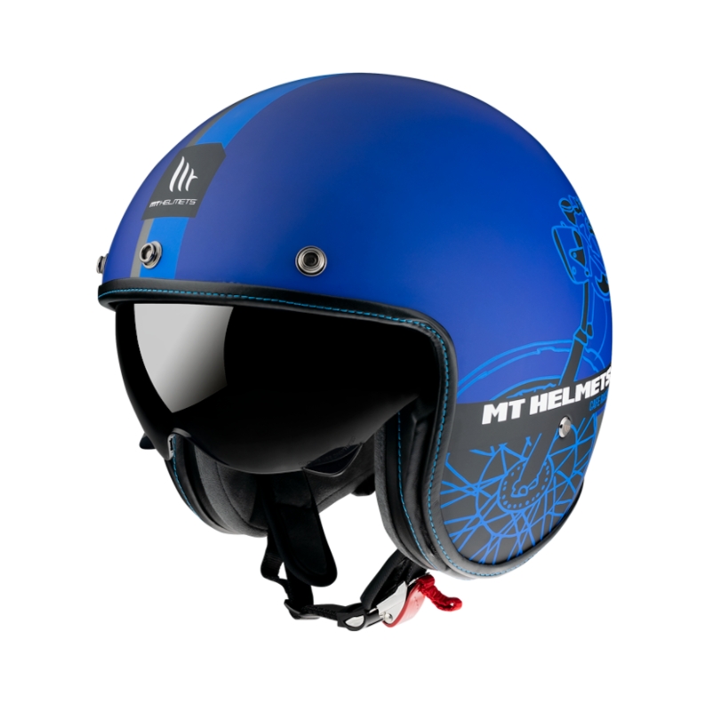 Odprta čelada MT LeMans OF507SV LeMans 2 SV Cafe Racer modra razprodaja