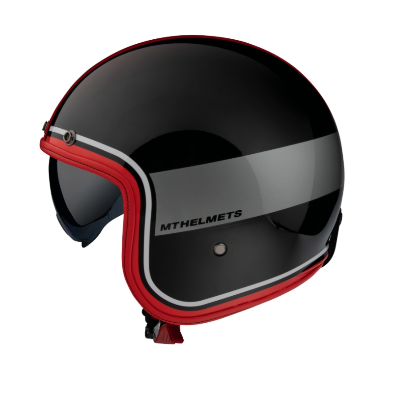 Odprta čelada MT LeMans 2 SV Tant Black-Red-Grey razprodaja