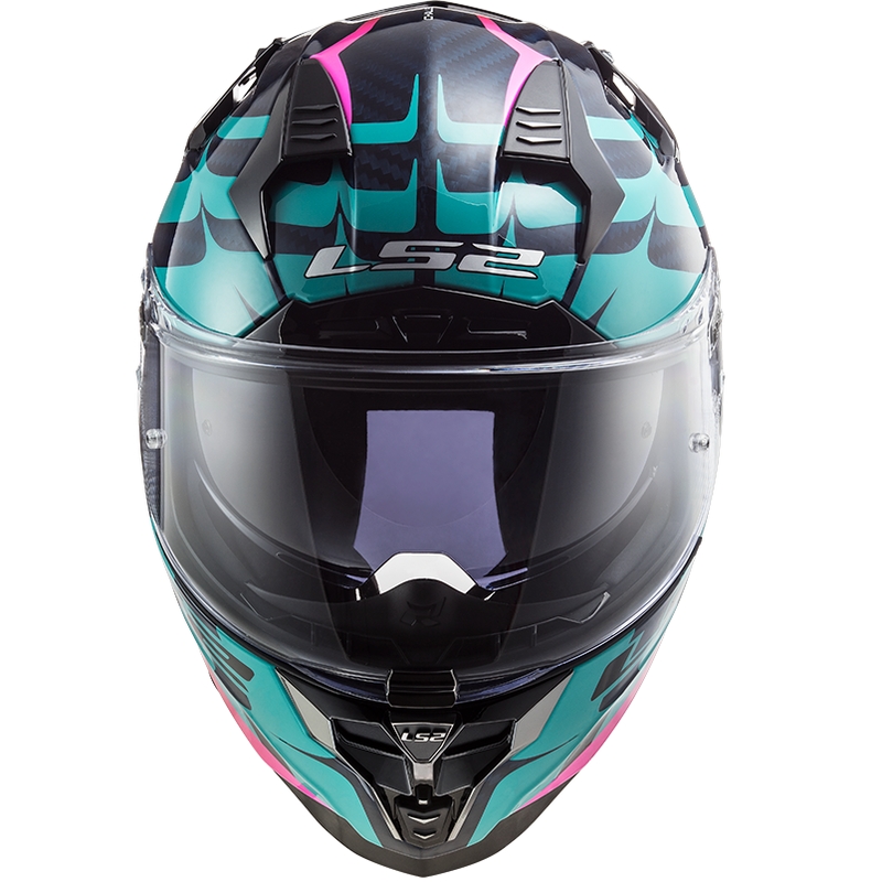 Integral Motoristična čelada LS2 FF327 Challenger CT2 Flames blue razprodaja