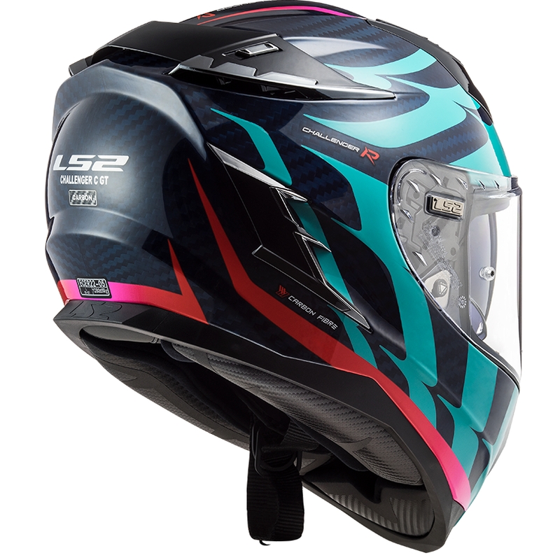 Integral Motoristična čelada LS2 FF327 Challenger CT2 Flames blue razprodaja