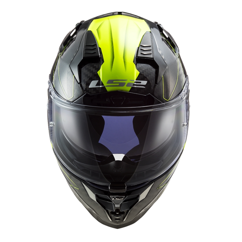 Integralna motoristična čelada LS2 FF327 Challenger CT2 Zložljiva črno-rumena