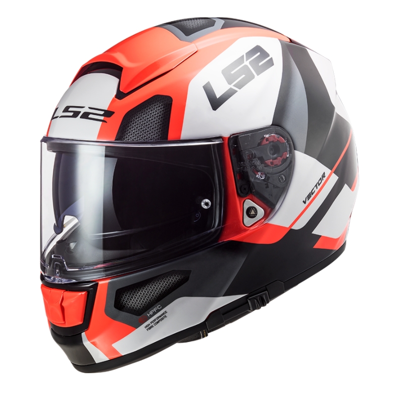 Integralna čelada LS2 FF397 FT2 Avtomatska belo-oranžno-črna