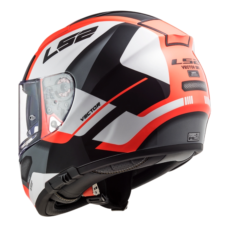 Integralna čelada LS2 FF397 FT2 Avtomatska belo-oranžno-črna