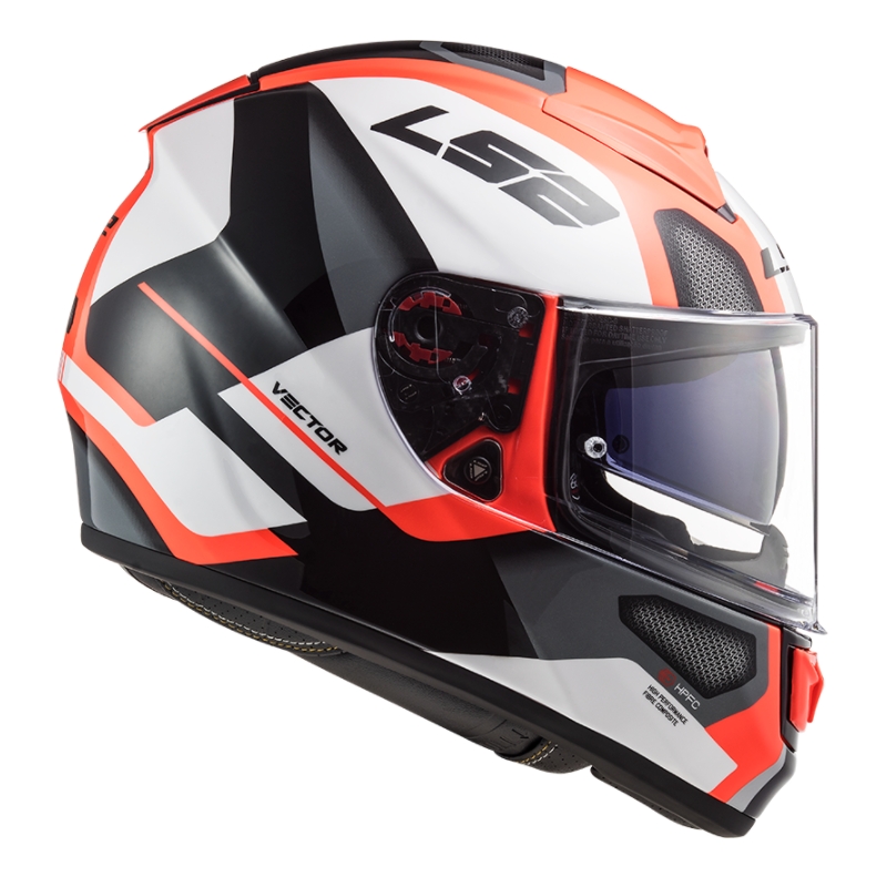 Integralna čelada LS2 FF397 FT2 Avtomatska belo-oranžno-črna