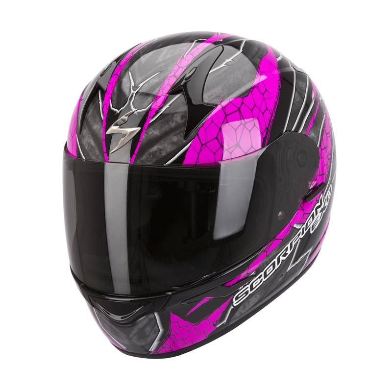 Integralna moto čelada Scorpion EXO-410 Rad črno-rožnata