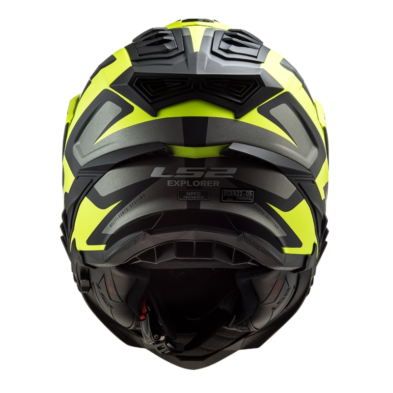 Enduro čelada LS2 MX701 Explorer Alter črno-sivo-fluo rumena