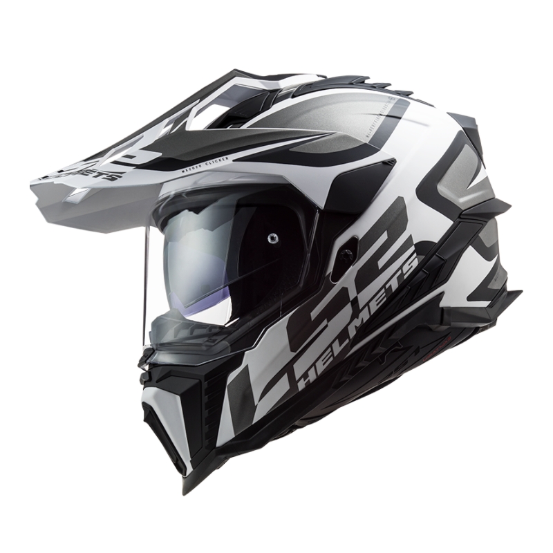 Enduro čelada LS2 MX701 Explorer Alter bela-črna-siva