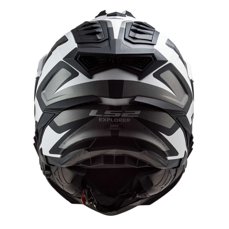 Enduro čelada LS2 MX701 Explorer Alter bela-črna-siva