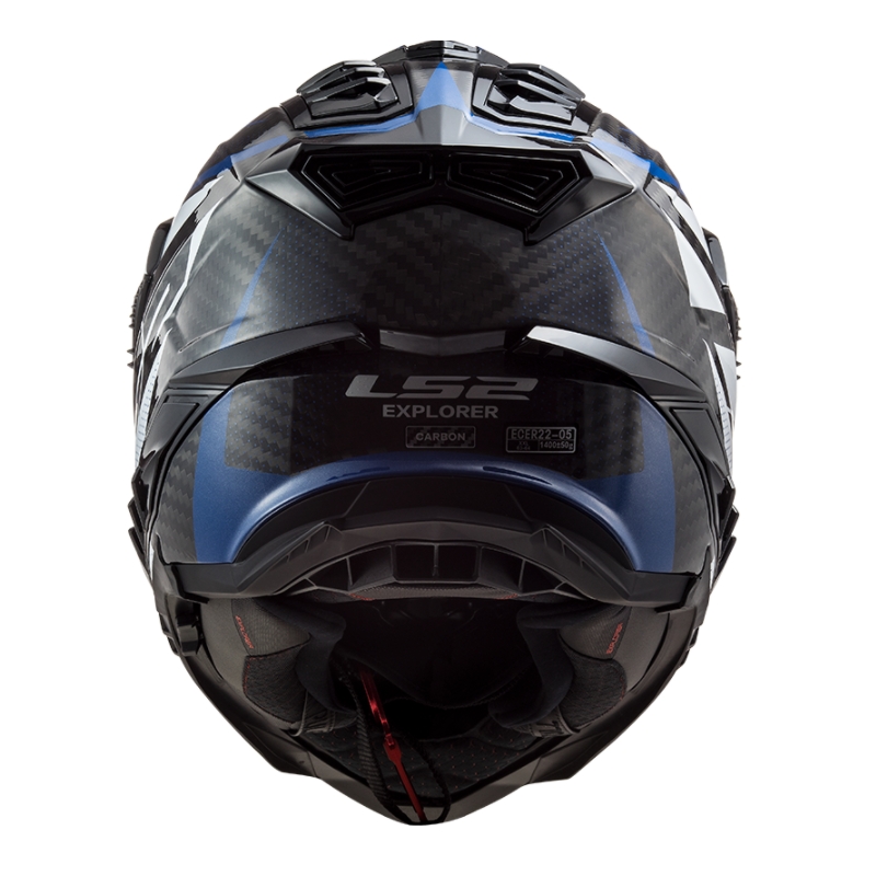 Enduro čelada LS2 MX701 Explorer C Focus belo-modro-rdeča