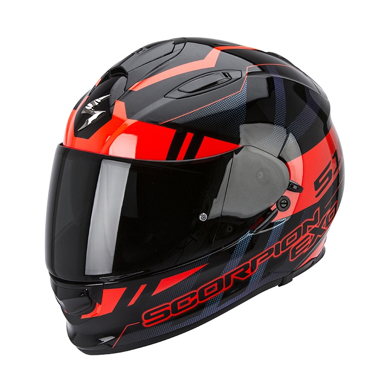 Moto integralna čelada Scorpion EXO-510 Stage črno-rdeča razprodaja