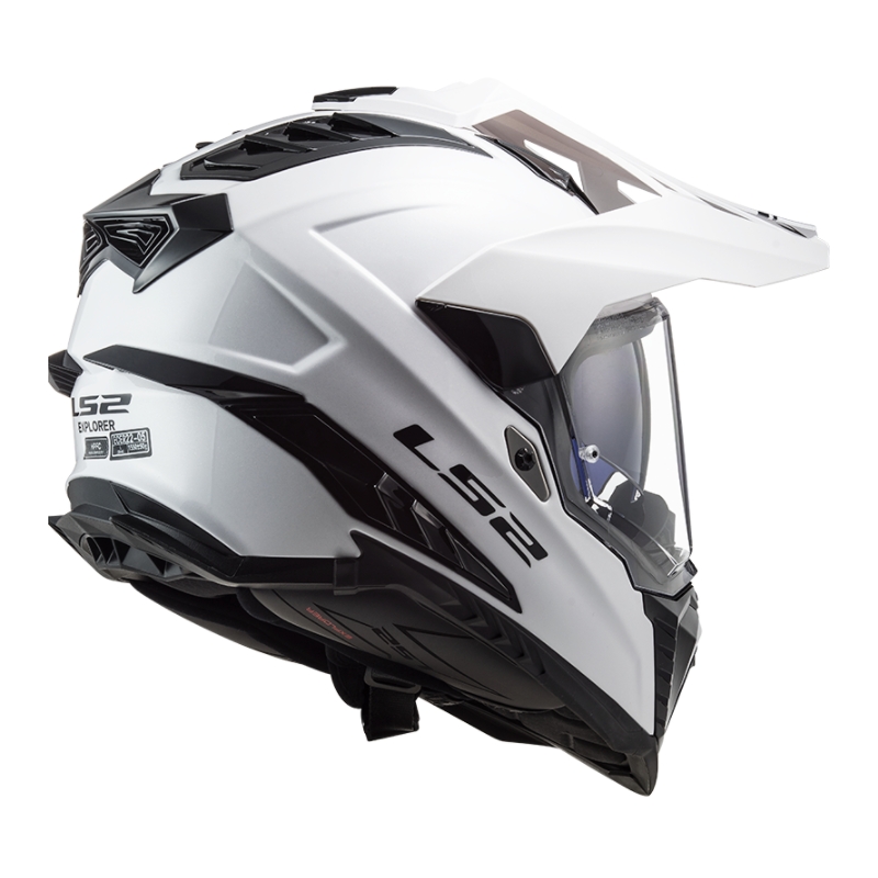 Enduro čelada LS2 MX701 Explorer Solid White
