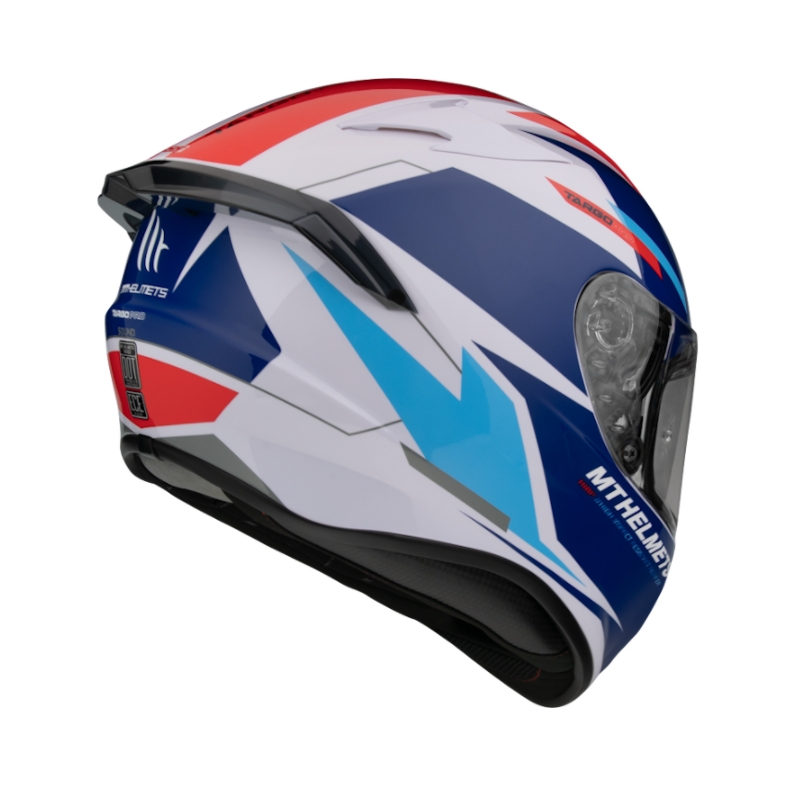 MT FF106 Pro Targo Pro Sound modro-bela-rdeča integralna motoristična čelada