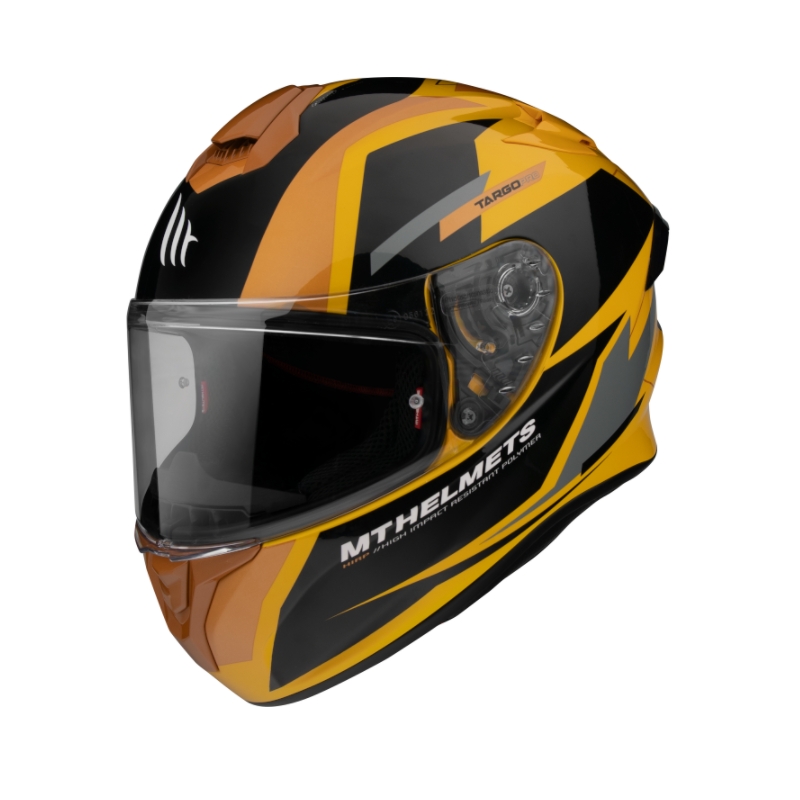 MT FF106 Pro Targo Pro Sound integrirana motoristična čelada oranžno-črno-siva
