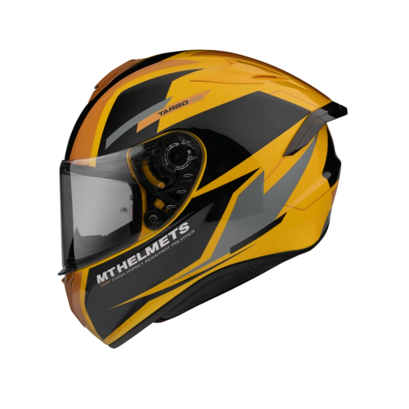 MT FF106 Pro Targo Pro Sound integrirana motoristična čelada oranžno-črno-siva