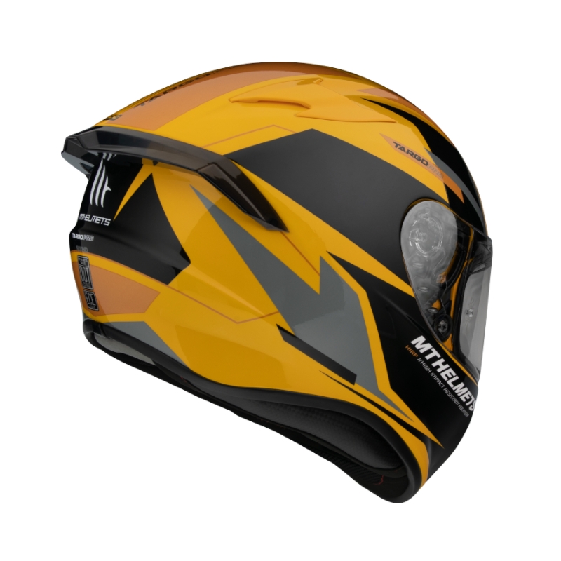 MT FF106 Pro Targo Pro Sound integrirana motoristična čelada oranžno-črno-siva