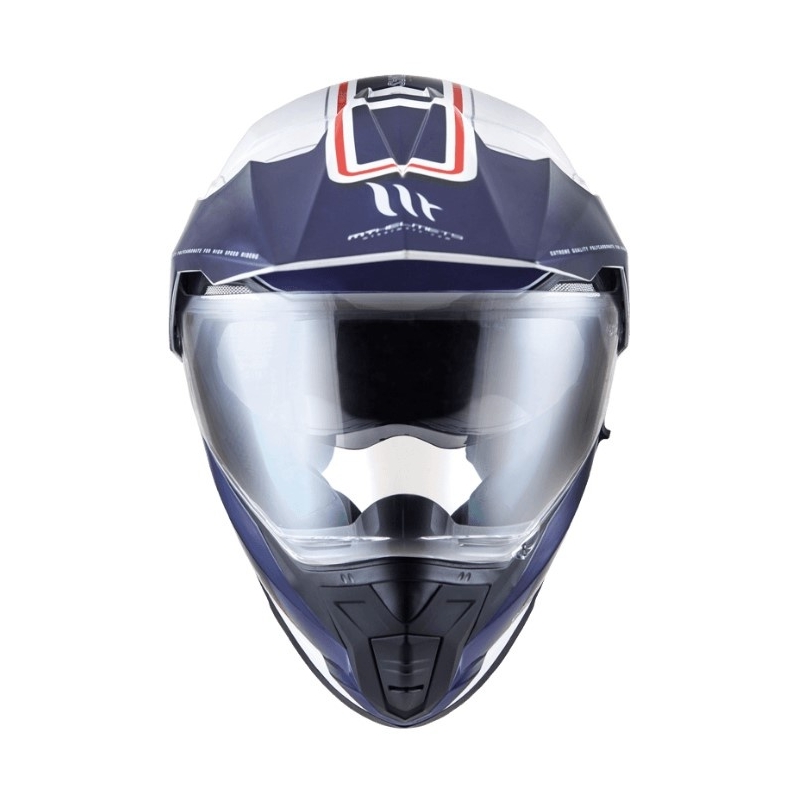 Enduro čelada MT Synchrony Duosport SV Tourer belo-modro-rdeča - razred II