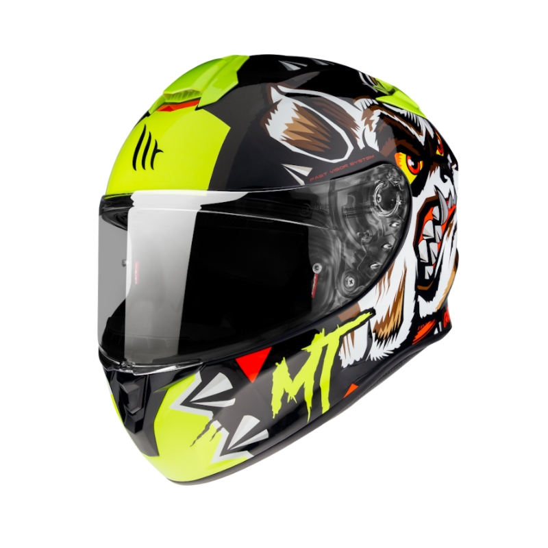 MT Targo Targo Crazy Dog integralna motoristična čelada črna
