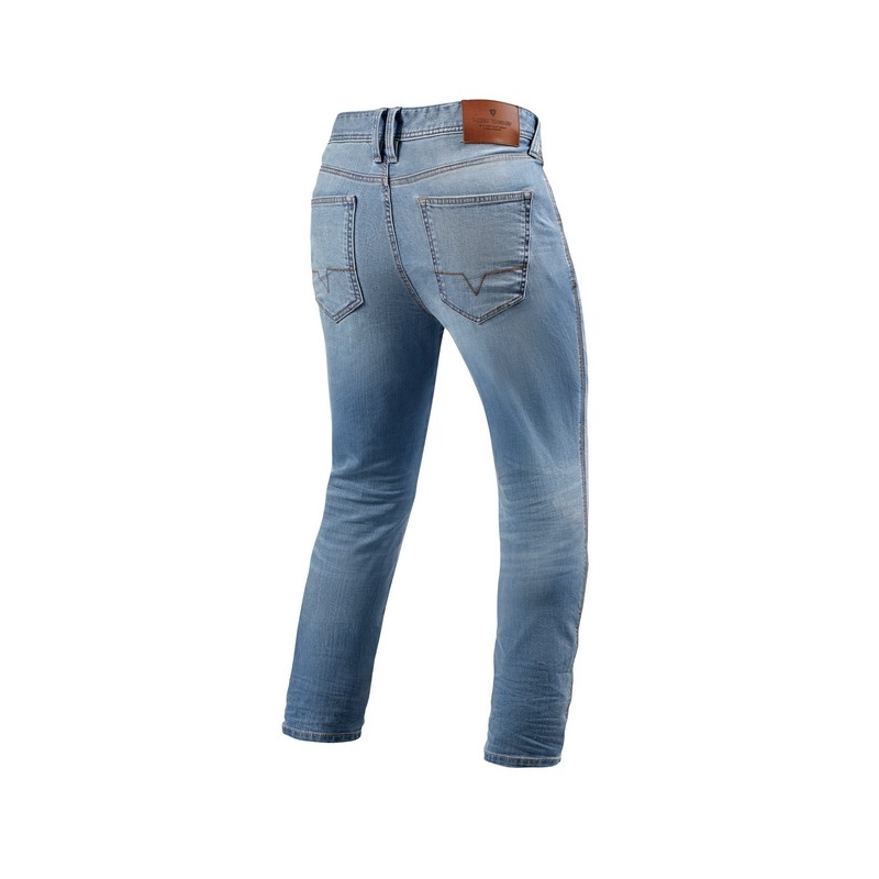 Motoristične kavbojke Revit Piston light blue podaljšana razprodaja