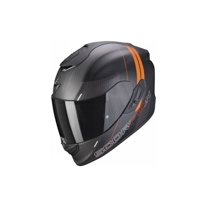 Integralna čelada Scorpion EXO-1400 Carbon Air Drik črno-oranžna