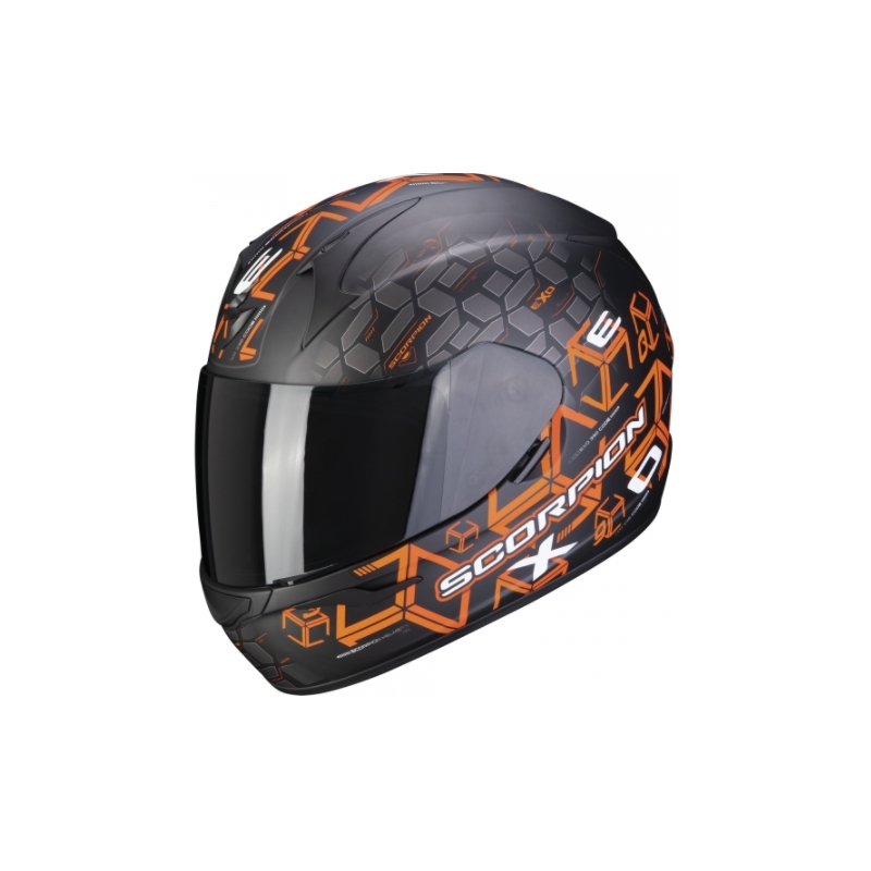 Integralna čelada Scorpion EXO-390 Cube črno-oranžna razprodaja