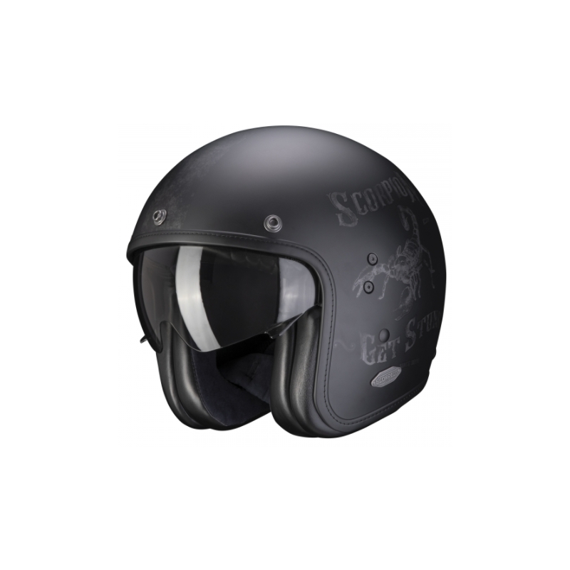 Odprta čelada Scorpion Belfast Pique Black
