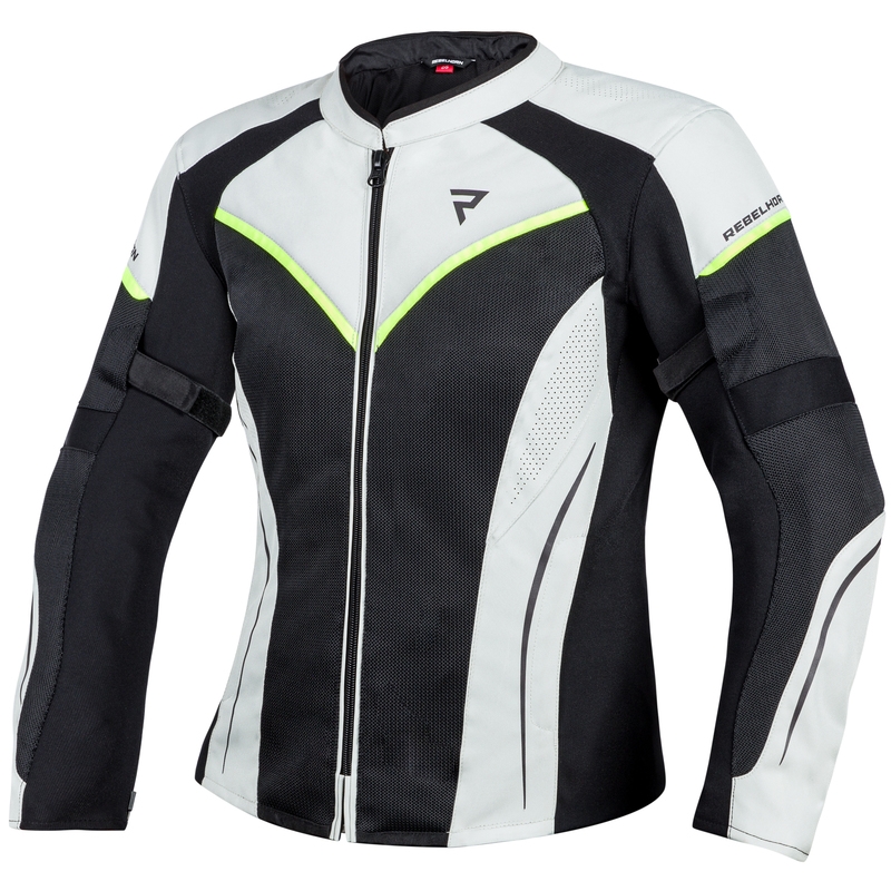 Ženska motoristična jakna Rebelhorn Flux Black-Grey