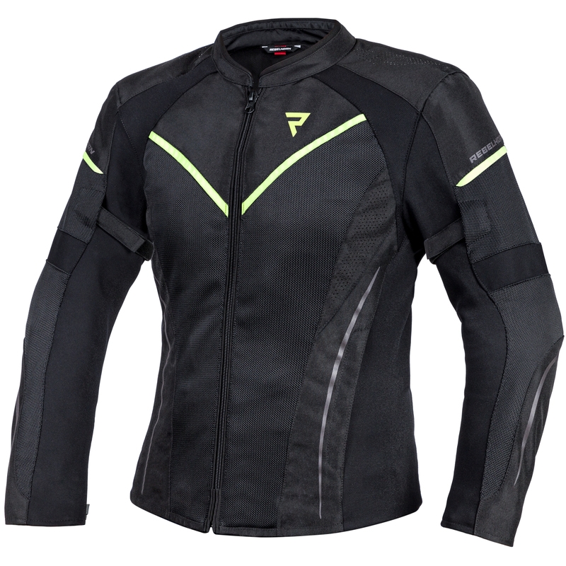 Rebelhorn Flux Black-Fluo Yellow motoristična jakna za ženske