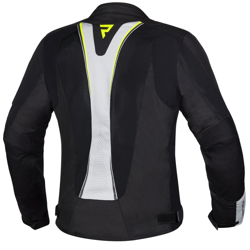 Rebelhorn Hiflow IV Black-Silver-Fluo Yellow motoristična jakna za ženske razprodaja