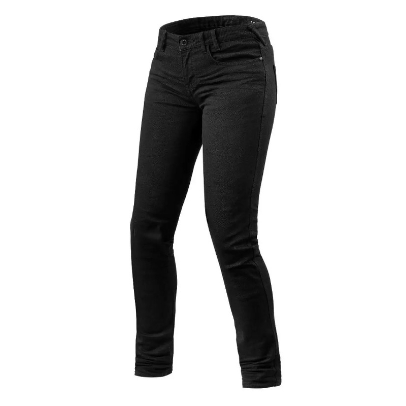 Ženske kavbojke Revit Maple Black Cropped Motorcycle Jeans razprodaja