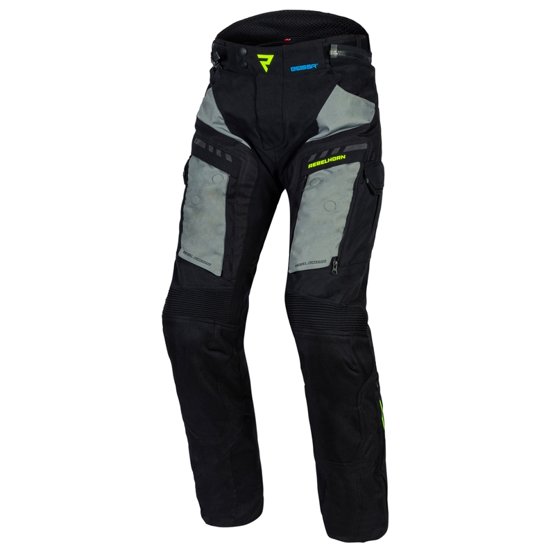 Moto hlače Rebelhorn Cubby IV black-grey-fluo yellow prodaji razprodaja