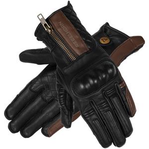 Ženske rokavice Rebelhorn Hunter Black and Brown Motorcycle Gloves razprodaja výprodej